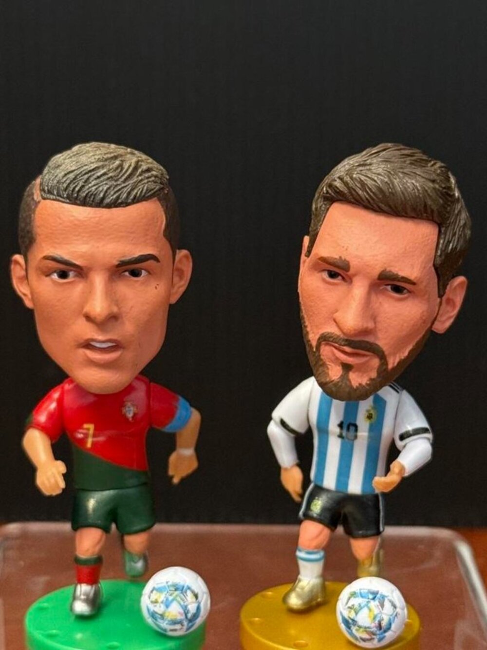 2026 World Cup Cristiano Ronaldo & Lionel Messi Fat Head Figurines 2-Pack